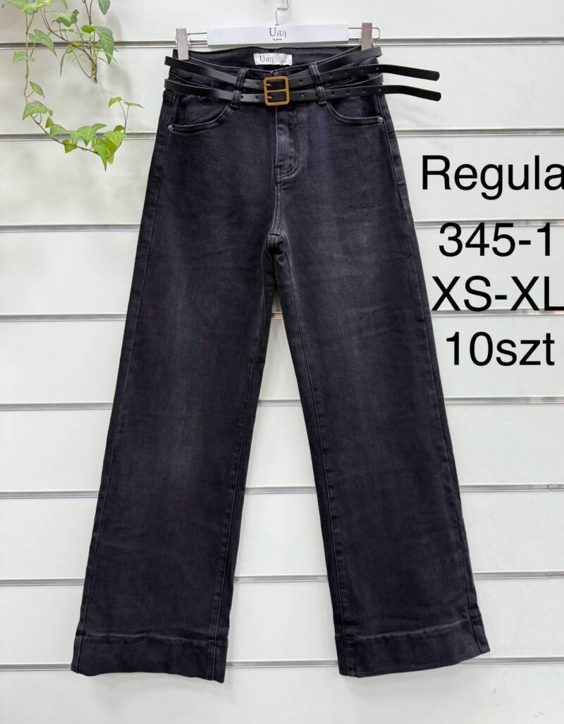 Spodnie damskie jeansy Roz XS-XL, 1 Kolor Paczka 10 szt